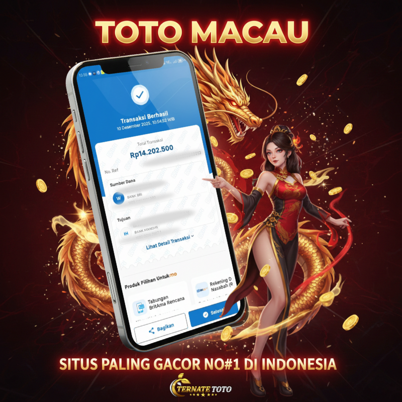 TERNATETOTO MENANG TOTOMACAU4D - Rp.14,000,000,-